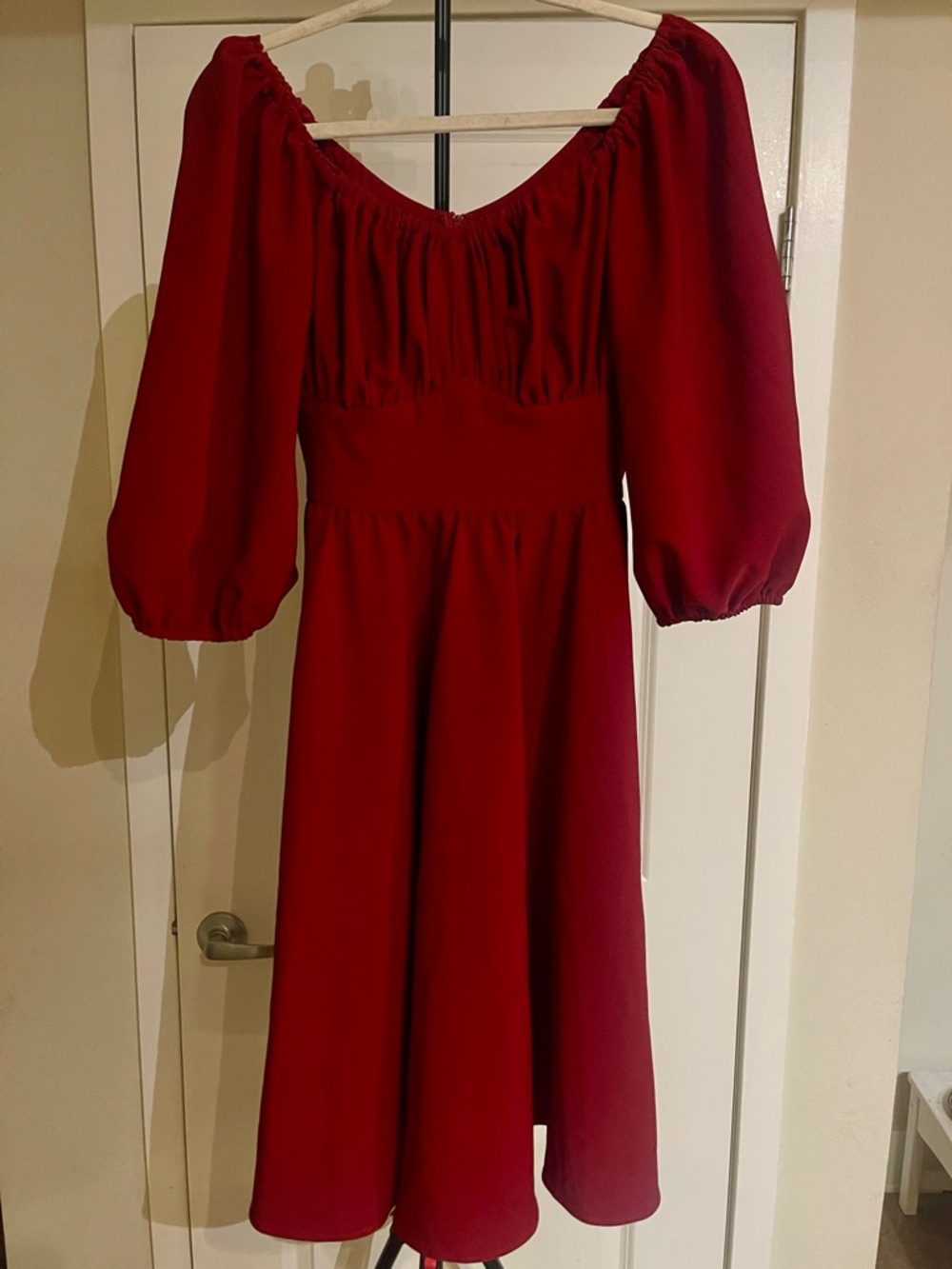 VIXEN by MICHELINE PITT Vacation Dress in Ruby Red